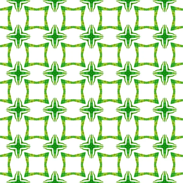 Текстильная Готовая Симметричная Печать Ткань Купания Обои Обертка Зеленый Гипсовый — стоковое фото