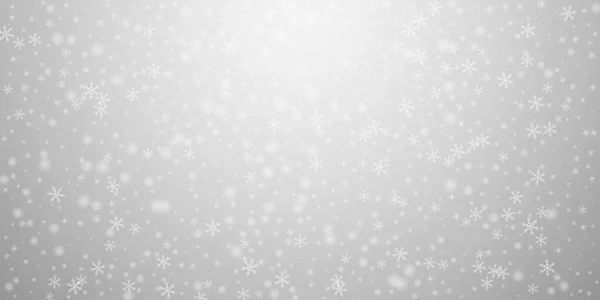 Oszczędne Świecące Tło Świąteczne Śniegu Subtelne Latające Płatki Śniegu Gwiazdy — Wektor stockowy