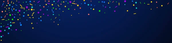 Confeti Emocional Festivo Estrellas Celebración Confeti Festivo Sobre Fondo Azul — Archivo Imágenes Vectoriales