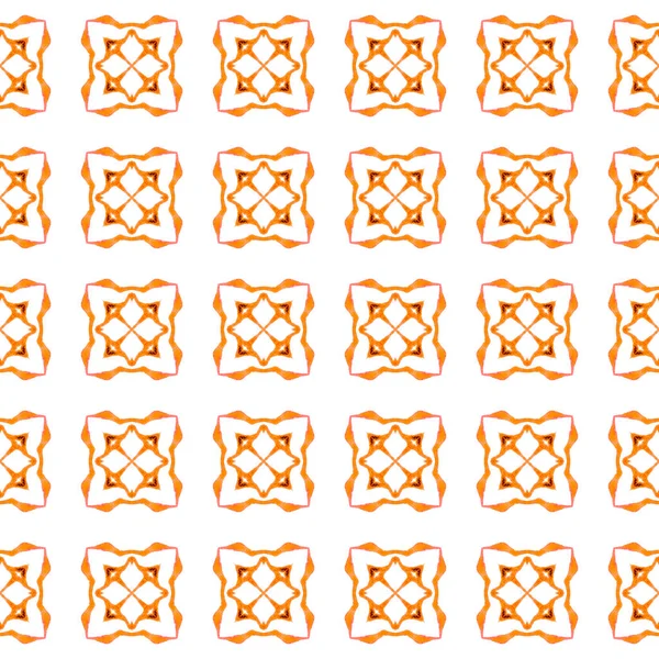 Bezešvý Vzor Mozaiky Oranžový Dramatický Boho Elegantní Letní Design Ručně — Stock fotografie