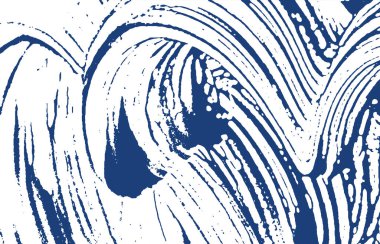 Grunge dokusu. Üzüntü çivit pürüzü. İlahi bir geçmiş. Gürültü iğrenç grunge dokusu. Ekstatik sanatsal yüzey. Vektör illüstrasyonu.