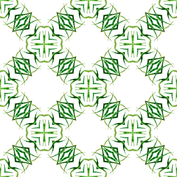 인쇄물을 수영복 포장까지 녹색의 디자인 유기적 타일이야 유행하는 유기농 — 스톡 사진
