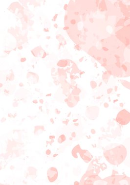 Terrazzo modern soyut şablon. Klasik italyan döşemesinin pembe dokusu. Venedik terrazzo trend vektör arka planı Taşlardan, granitten, kuvarstan, mermerden, betondan yapılmış. 