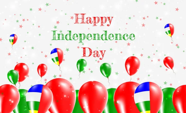 중앙아프리카 공화국 기념일 Independence Day Patriotic Design 중앙아프리카 국가의 국기에 — 스톡 벡터