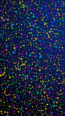 Neşeli konfeti. Kutlama yıldızları. Festival