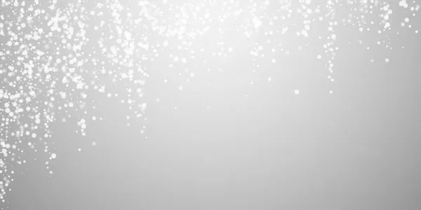 Krásné Padající Sníh Vánoční Pozadí Jemné Létající Sněhové Vločky Hvězdy — Stockový vektor
