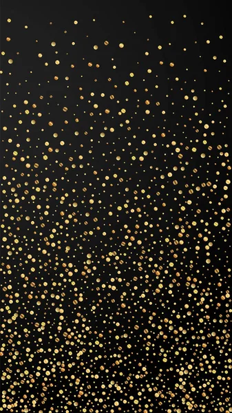Feestelijke Fatsoenlijke Confetti Feeststerren Gouden Confetti Zwarte Achtergrond Geweldig Feestelijk — Stockvector
