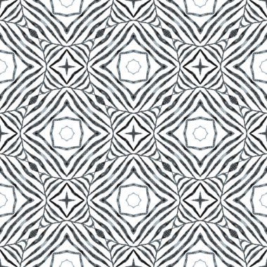 El yapımı Arabesk tasarımı. Siyah beyaz boho şık yaz tasarımı. Oryantal arabesk el çizimi sınır. Tekstil hazır şaşırtıcı baskı, mayo kumaş, duvar kağıdı, ambalaj..