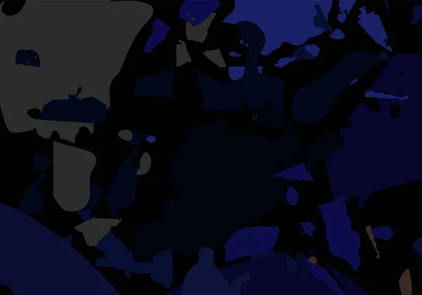 Terrazzo现代抽象模板 经典意大利地板的黑色和蓝色质感 背景是石头 花岗岩 大理石 混凝土 威尼斯的Terrazzo趋势矢量背景 — 图库矢量图片