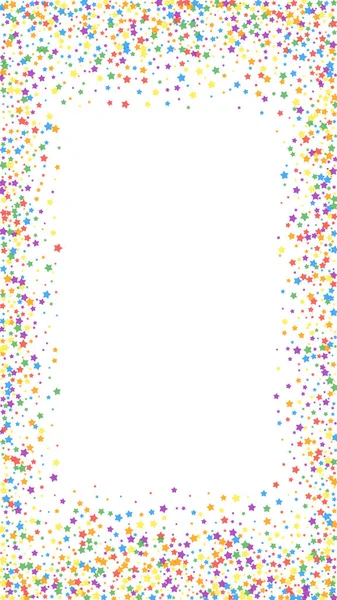 Festive Confettis Exceptionnels Des Stars Fête Étoiles Brillantes Arc Ciel — Image vectorielle