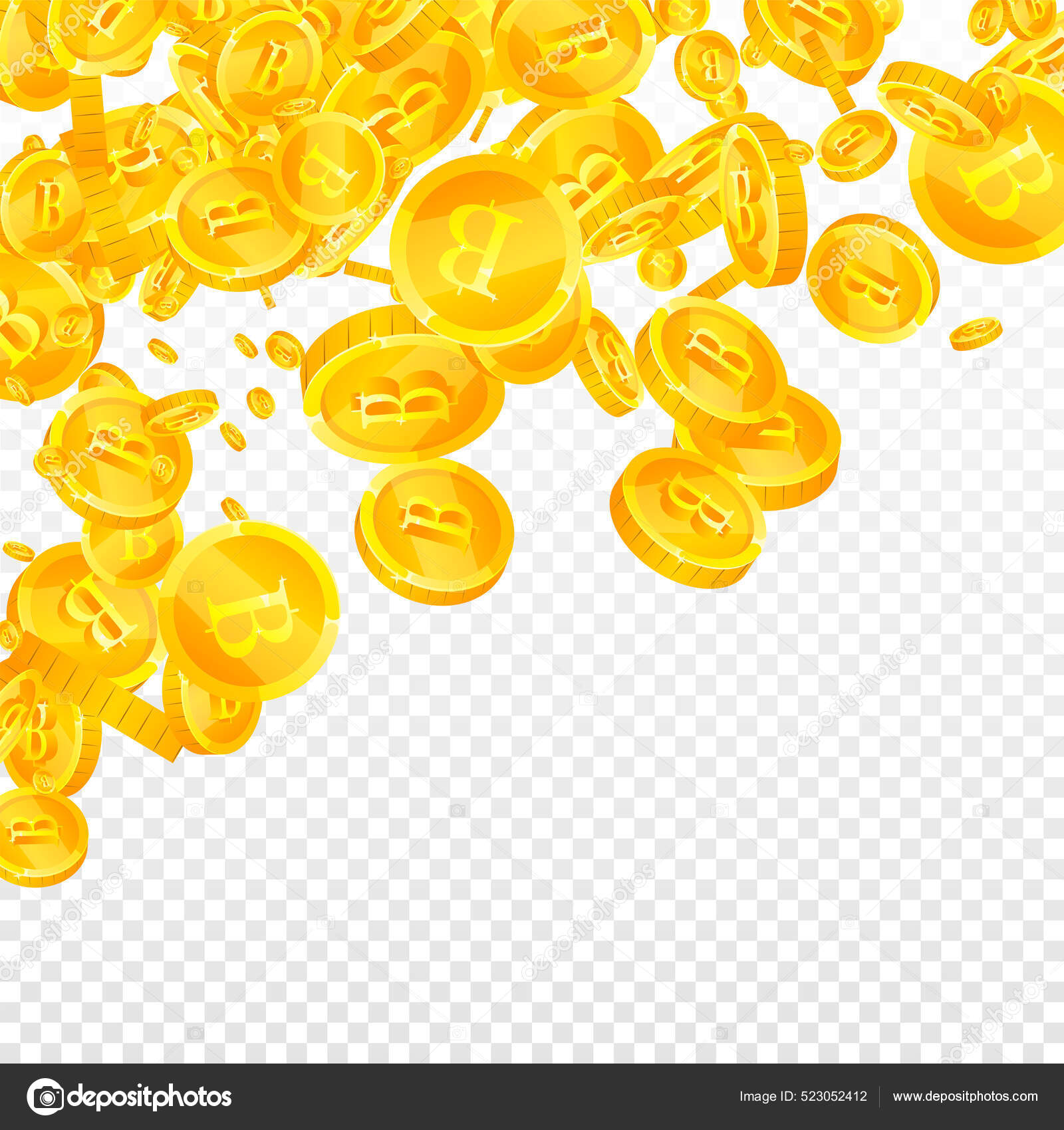 泰铢硬币掉了令人愉快地分散Thb硬币泰国的钱诱人的头彩财富或成功的概念矢量说明图库矢量图©Begin Again 523052412