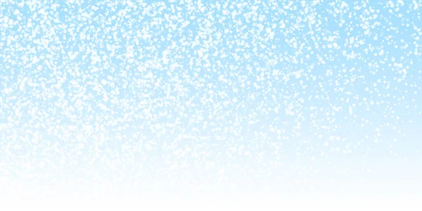 Удивительный Падающий Снежный Фон Рождества Тонкие Летящие Снежинки Звезды Фоне — стоковый вектор