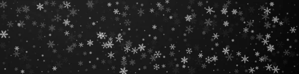 Peu Neige Fond Noël Flocons Neige Volants Subtils Étoiles Sur — Image vectorielle