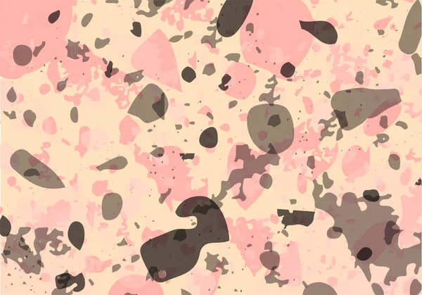 Terrazzo Современный Абстрактный Шаблон Розовая Серая Текстура Классических Итальянских Полов — стоковый вектор