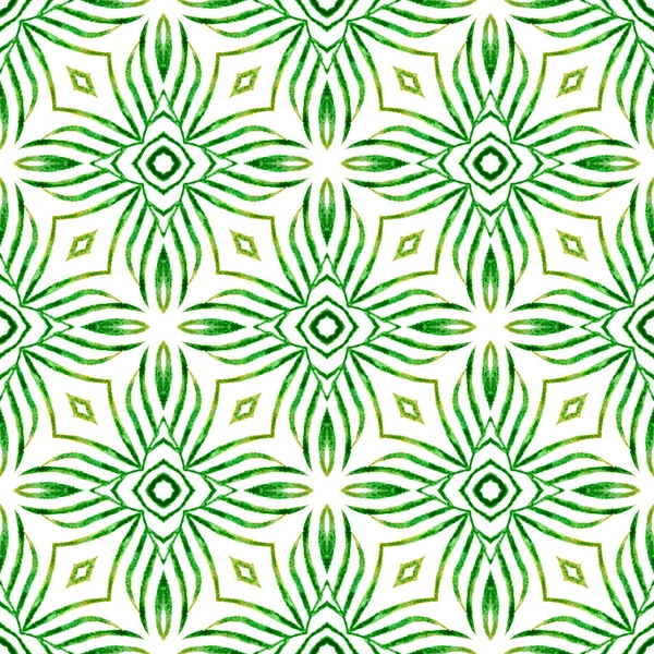 Плиточный Акварельный Фон Зеленый Необычный Летний Дизайн Текстиль Готов Удивительный — стоковое фото