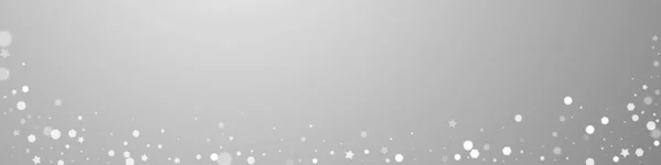 Чарівні Зірки Випадкового Різдвяного Фону Тонкі Літаючі Снігові Пластівці Зірки — стоковий вектор