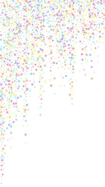 Festive Magnifiques Confettis Des Stars Fête Étoiles Colorées Sur Fond — Image vectorielle
