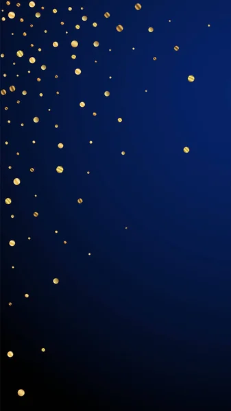 Maravilloso Confeti Festivo Estrellas Celebración Escaso Confeti Oro Sobre Fondo — Vector de stock