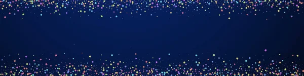 Confeti Festivo Impecable Estrellas Celebración Estrellas Coloridas Pequeñas Sobre Fondo — Vector de stock