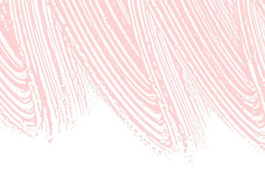 Grunge dokusu. Üzücü pembe iz. Etkileyici bir geçmiş. Gürültü iğrenç grunge dokusu. Büyüleyici sanatsal yüzey. Vektör illüstrasyonu.