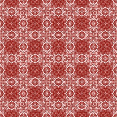 Mozaik kusursuz desen. Kestane rengi simetrik kaleydoskop. Retro mozaik kusursuz tasarım. Tekstil hazır ince baskı, mayo kumaş, duvar kağıdı, ambalaj..