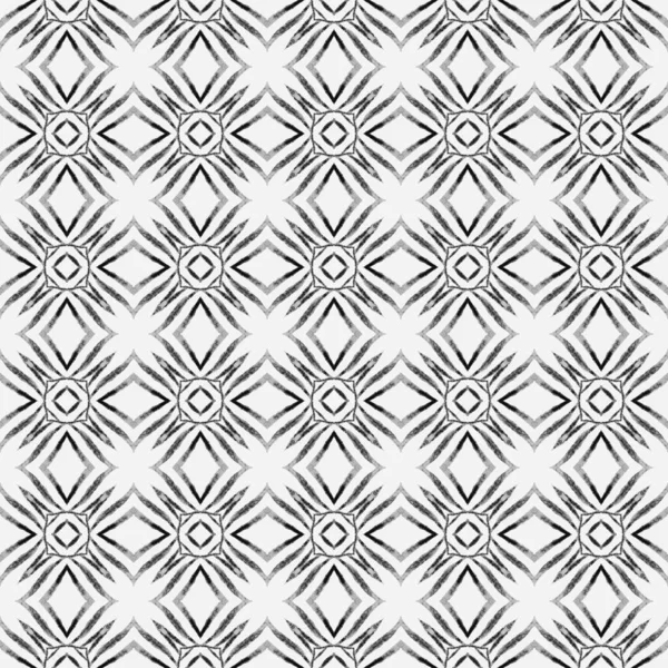 Chevron Aquarellmuster Schwarz Weißes Grand Boho Chic Sommerdesign Textilfertiger Formschöner — Stockfoto