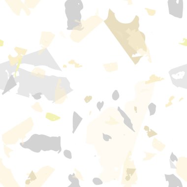 Terrazzo kusursuz desen. İç dekorasyon için minimalist döşeme taşı. Terrazzo pürüzsüz desenli, serin renklerde. Doğal taşlardan, granitten, kuvarstan, mermerden, betondan yapılmış arkaplan. 