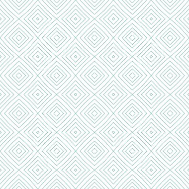 Egzotik, pürüzsüz desen. Turkuaz simetrik kaleydoskop arka planı. Yaz mayosu, egzotik, pürüzsüz tasarım. Tekstil hazır güzel baskı, mayo kumaş, duvar kağıdı, ambalaj..