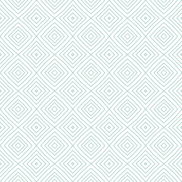 Exotic Seamless Pattern Turquoise Symmetrical Kaleidoscope Background Summer Swimwear Exotic — Stock Photo, Image