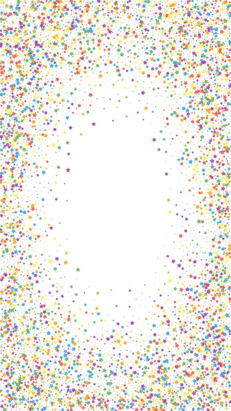 Confeti Festivo Elegante Estrellas Celebración Estrellas Brillantes Infantiles Sobre Fondo — Vector de stock