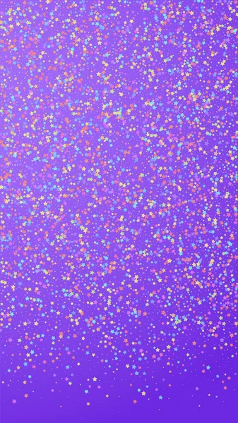 Festive Incredible Confetti Celebration Stars Colorful Stars Small Violet Background — Stock Vector