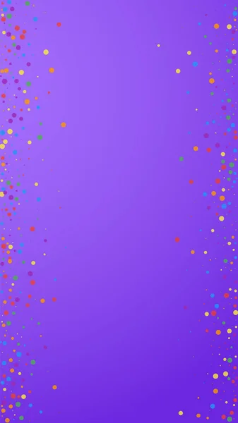 Праздничные Смелые Конфетти Звезды Праздника Красочные Конфетти Фиолетовом Фоне Прекрасный — стоковый вектор