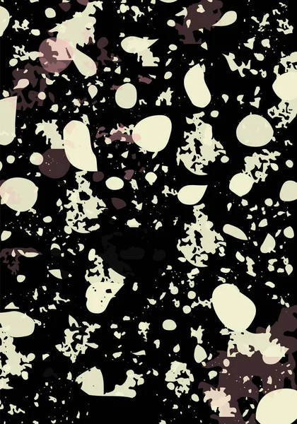 Terrazzo Σύγχρονο Αφηρημένο Πρότυπο Μαύρο Και Άσπρο Υφή Του Κλασικού — Διανυσματικό Αρχείο