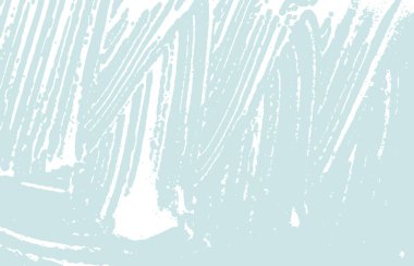 Grunge dokusu. Üzücü mavi iz. Etkileyici bir geçmiş. Gürültü iğrenç grunge dokusu. Egzotik sanatsal yüzey. Vektör illüstrasyonu.