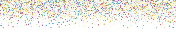 Εορταστική Κομψό Κομφετί Αστέρες Της Γιορτής Κονφετί Rainbow Λευκό Φόντο — Διανυσματικό Αρχείο