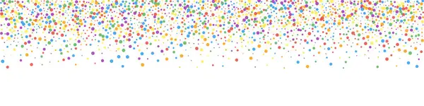 Feestelijke Elegante Confetti Feeststerren Regenboog Confetti Witte Achtergrond Verleidelijke Feestelijke — Stockvector