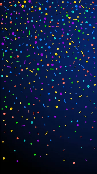 Deslumbrante Confeti Festivo Estrellas Celebración Confeti Festivo Sobre Fondo Azul — Archivo Imágenes Vectoriales