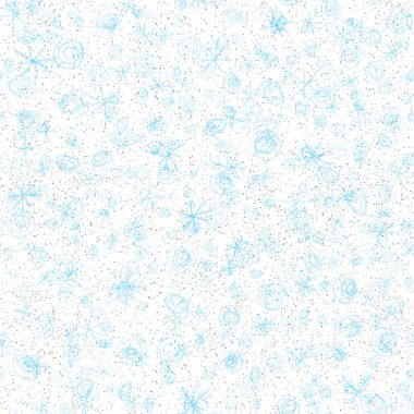 El yapımı kar taneleri, Noel 'de kusursuz desen. Tebeşirle kar tanelerinin üzerinde uçan kar taneleri. Tebeşirle çizilmiş kar örtüsü. Çekici tatil sezonu dekorasyonu.