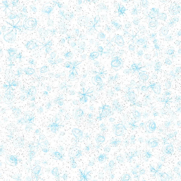 El yapımı kar taneleri, Noel 'de kusursuz desen. Tebeşirle kar tanelerinin üzerinde uçan kar taneleri. Tebeşirle çizilmiş kar örtüsü. Çekici tatil sezonu dekorasyonu.