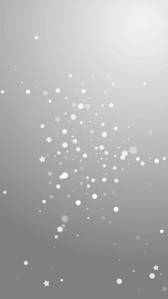 Estrelas Mágicas Fundo Natal Aleatório Flocos Neve Voadores Sutis Estrelas —  Vetores de Stock