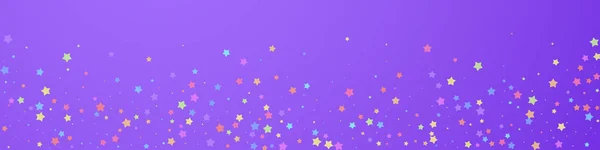 Confettis Originaux Festifs Des Stars Fête Étoiles Colorées Aléatoires Sur — Image vectorielle