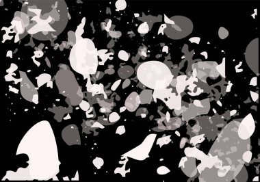 Terrazzo modern soyut şablon. Klasik İtalyan döşemesinin siyah ve pembe dokusu. Venedik terrazzo trend vektör arka planı Taşlardan, granitten, kuvarstan, mermerden, betondan yapılmış. 