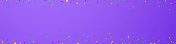 Feestelijke Emotionele Confetti Feeststerren Heldere Confetti Violette Achtergrond Feestelijke Overlay — Stockvector