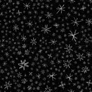 El yapımı kar taneleri, Noel 'de kusursuz desen. Tebeşirle kar tanelerinin üzerinde uçan kar taneleri. Harika tebeşirle çizilmiş kar örtüsü. Şaşırtıcı tatil sezonu dekorasyonu..