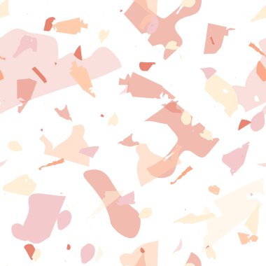 Terrazzo kusursuz desen. Taşlı turuncu gerçekçi mermer dokusu. Doğal taşlardan, granitten, kuvarstan, mermerden, betondan yapılmış arka plan. Terrazzo pürüzsüz desenli serin renklerde. 