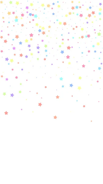Confeti Festivo Impresionante Estrellas Celebración Estrellas Coloridas Azar Sobre Fondo — Archivo Imágenes Vectoriales