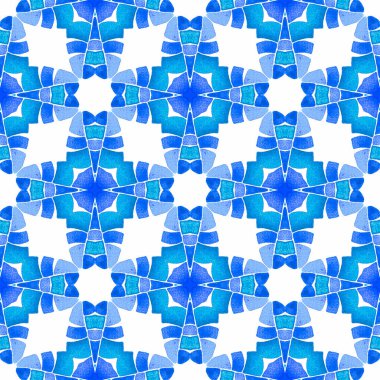 Oryantal arabesk el çizimi sınır. Mavi değerli boho şık yaz tasarımı. Tekstil hazır, kayda değer baskı, mayo kumaş, duvar kağıdı, ambalaj. Arabesk el çizimi tasarımı.