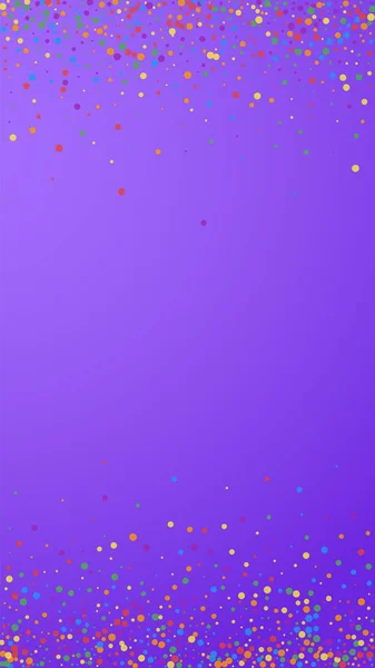 Святковий Художній Конфетті Святкування Зірок Веселка Конфетті Фіолетовому Фоні Чудовий — стоковий вектор