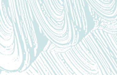 Grunge dokusu. Üzücü mavi iz. Nefes kesici bir geçmiş. Gürültü iğrenç grunge dokusu. Değerli sanatsal bir yüzey. Vektör illüstrasyonu.