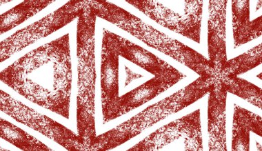 Döşemeli suluboya deseni. Kestane rengi simetrik